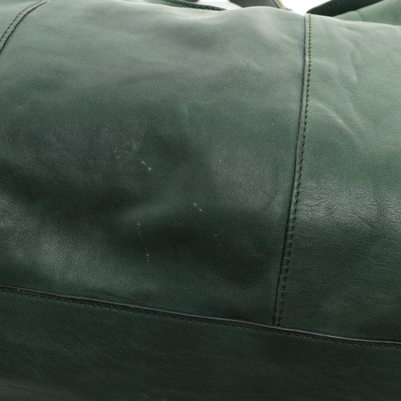 Vintage Francesco Biasia Green Leather Shoulder Bag Purse Crossbody • 16 x 9 x 5 - Picture 7 of 13